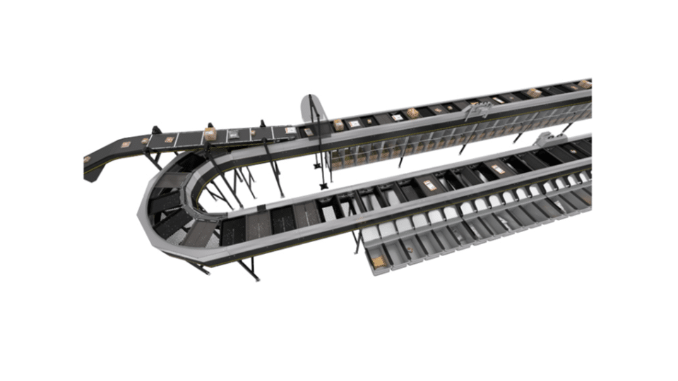 Conveyor belt system for sorting