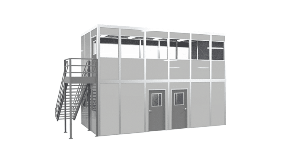 3d model of 2 story office