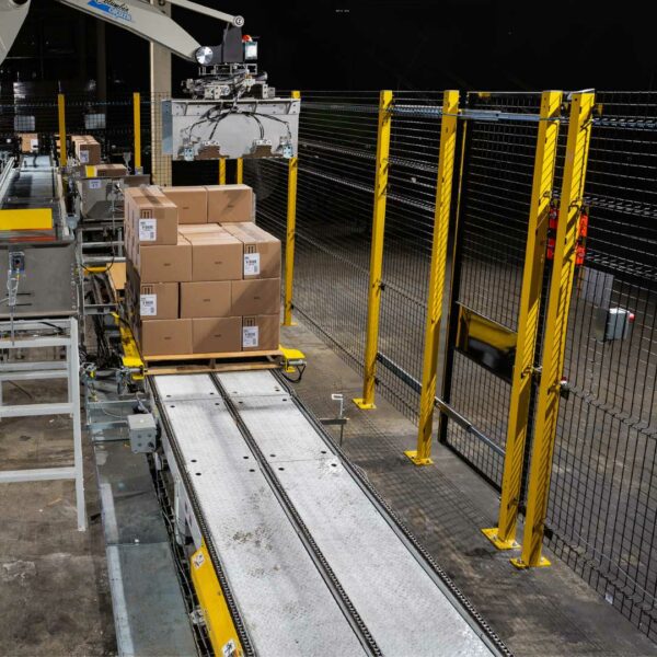 boxes on a conveyor belt